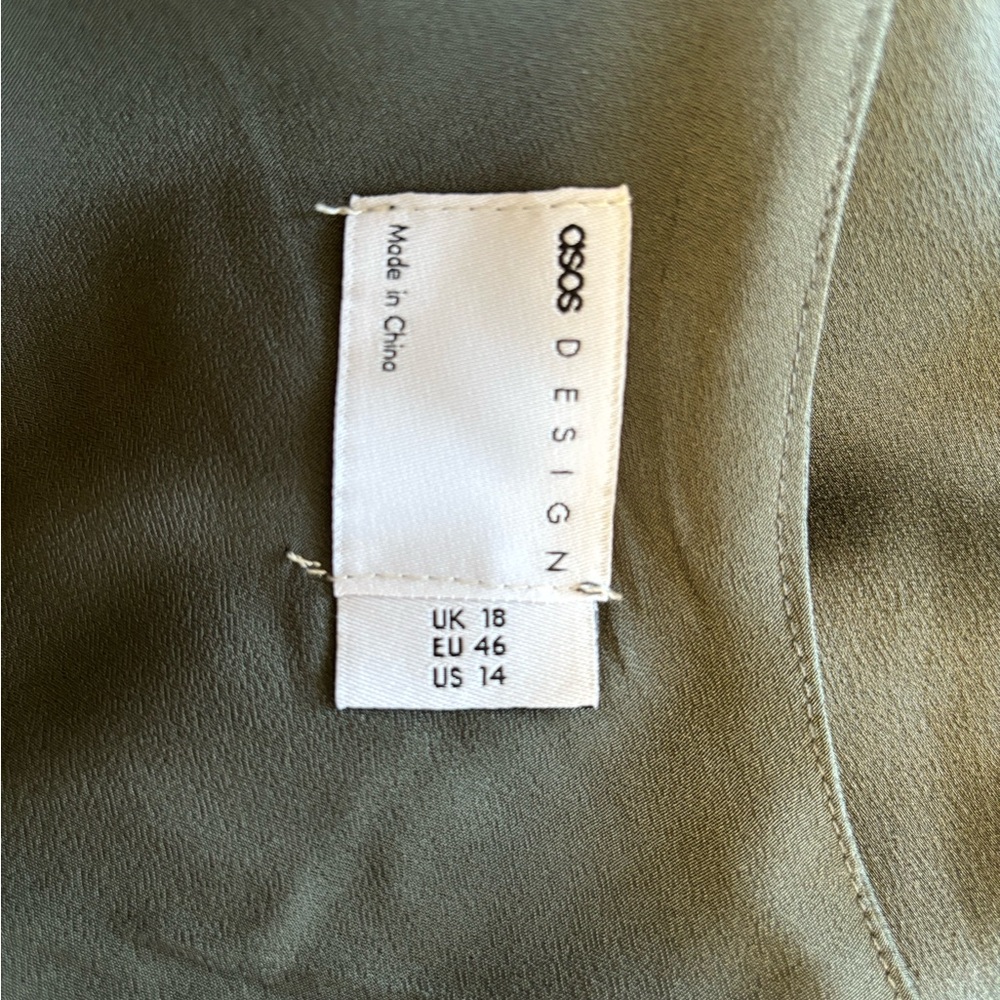 asos design, new with tags, grey midi dress - Picture 2 of 5